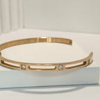 PRIMA DONNA Series Zirconia Studded Rose Gold Bracelet