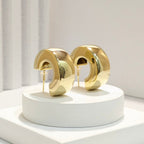 18k Gold Plated Anti Tarnish Water Proof  HOOP EARRING