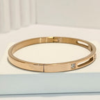 PRIMA DONNA Series Zirconia Studded Rose Gold Bracelet