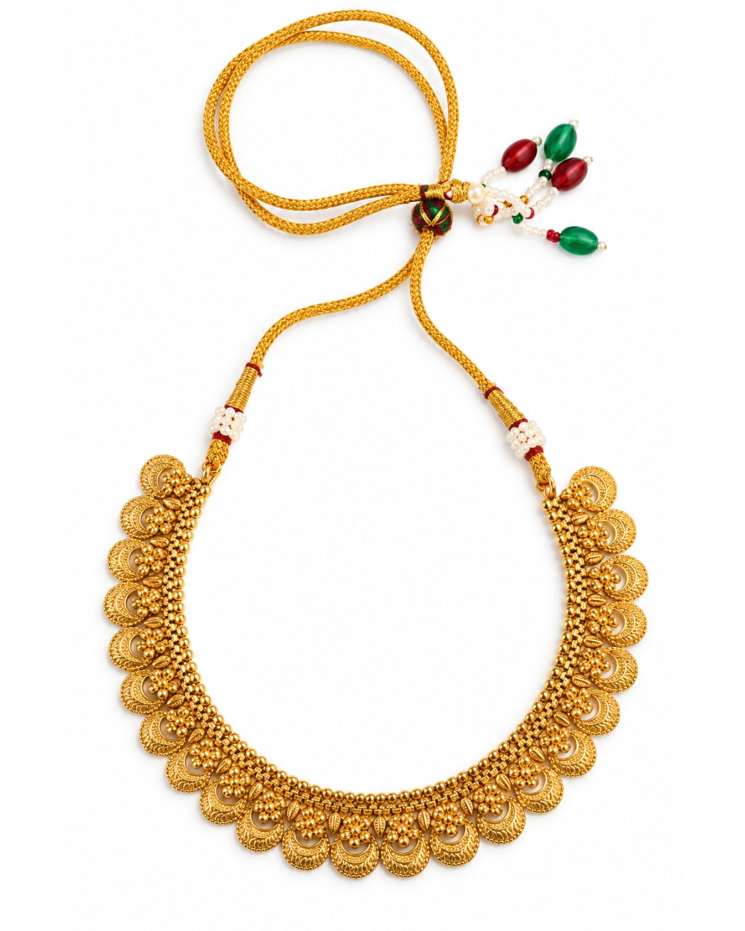 Traditional Gold Plated Necklace & Earrings set