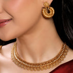Antique Gold Plated Traditional Necklace Set