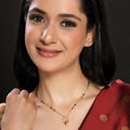Square Drop American Diamond Single-Layer Mangalsutra